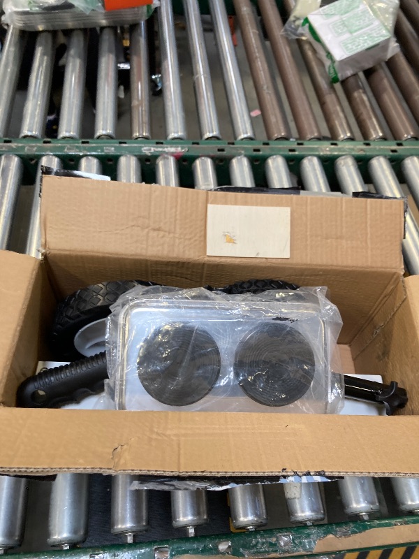 Photo 1 of 18-Inch Rolling Magnetic Sweeper with 9.5-inch Magnetic Trays, 45-Pound Capacity Telescoping Magnetic Pickup Lawn Sweeper, Adjustable Handle Pick-up Sweeper for Nails, Screws Workshop Garage Yard