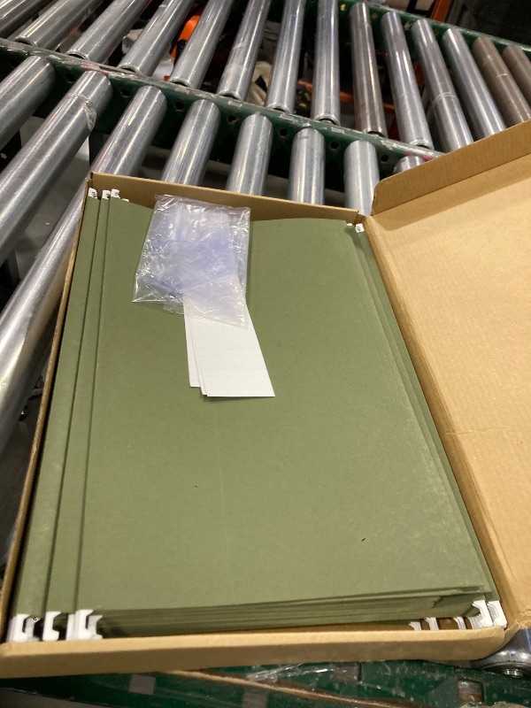 Photo 1 of SUNEE Hanging File Folders Legal Size,25 Pack Reinforced Hang Folders, Adjustable 1/5-Cut Tabs, Designed for Bulky Files, Filing Cabinet, Standard Green