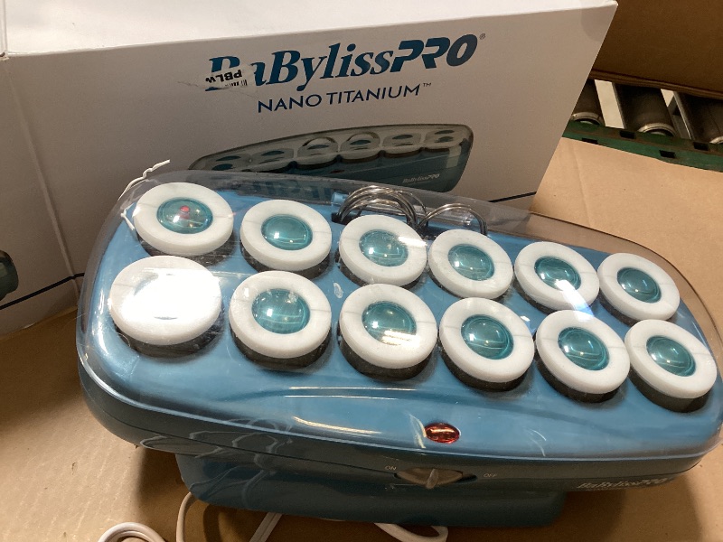 Photo 1 of BaBylissPRO Jumbo Hot Rollers, Nano Titanium Hair Styling Tools & Appliances, 12 Count, (Pack of 1) BABNTCHV15