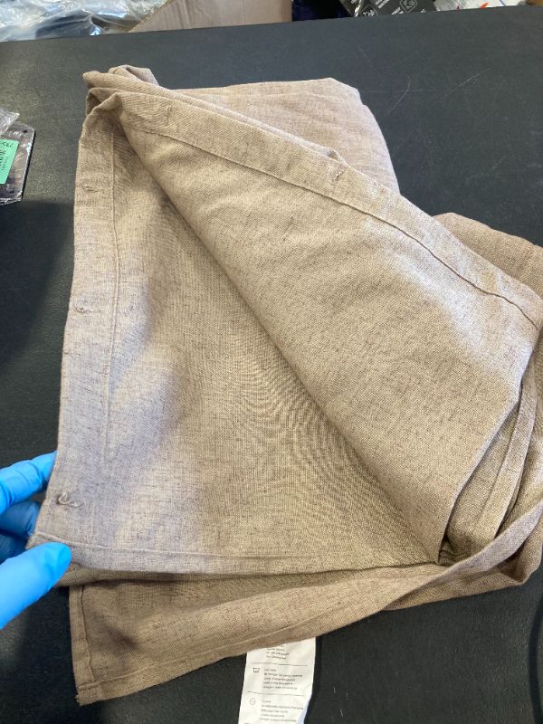 Photo 1 of 1pc.  Linen Curtains 108 Inches Long for Living Room 50 Inch Wide Neutral Boho Ceiling Floor1 Panel