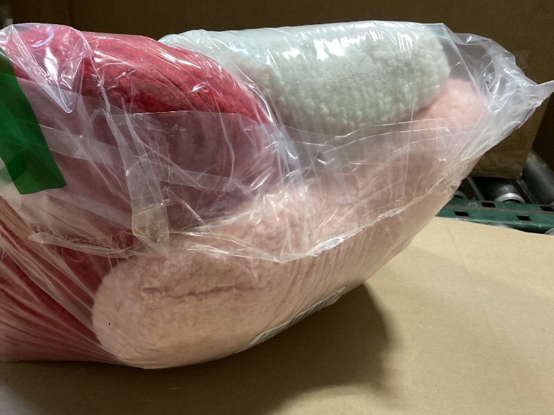 Photo 1 of Bucherry 3 Pcs Valentine's Day Heart Throw Pillows, Red White Pink Heart Pillow Soft Decorative Back Cushion for Girls Women Bed Sofa Valentines Wedding Gifts Home Decor(Plush,Without Ruffed)