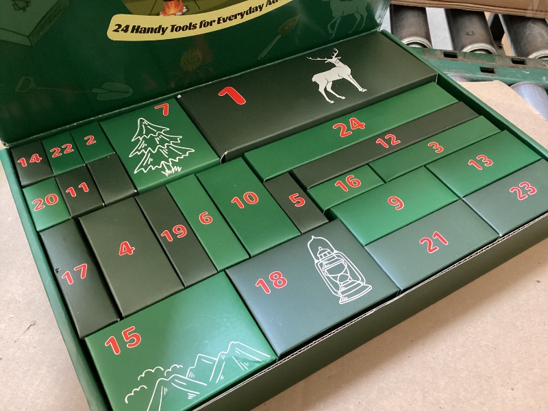 View 2 of ?Advent Calendar 2025, 24 Days Survival Kit out door for Christmas Countdown Camping Gear, Survival Gear Advent Calender Gifts for Men Dad Husband