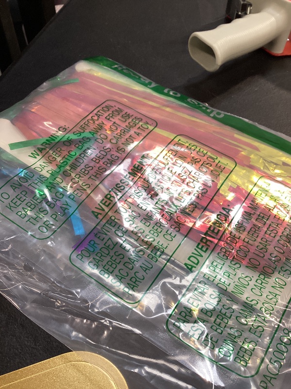 Photo 1 of 2Pack Rainbow Foil Fringe Curtains Backdrop Decorations, Rainbow Metallic Tinsel Foil Streamers Curtain Photo Booth Background for Birthday Wedding Engagement Bridal Shower Unicorn Party Decorations