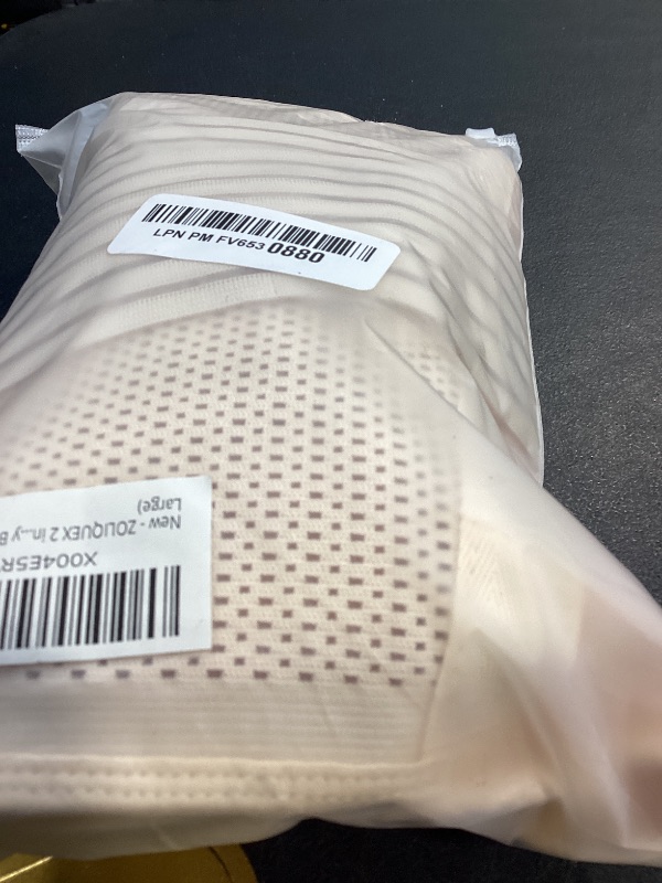 Photo 1 of ZOLIQUEX 2 in 1 Postpartum Belly Band for C-Section Recovery, Adjustable Waist Pelvis Support Belt, Breathable Abdominal Binder Girdle for Hysterectomy Post Partum Belly Wraps, Large Size, Beige