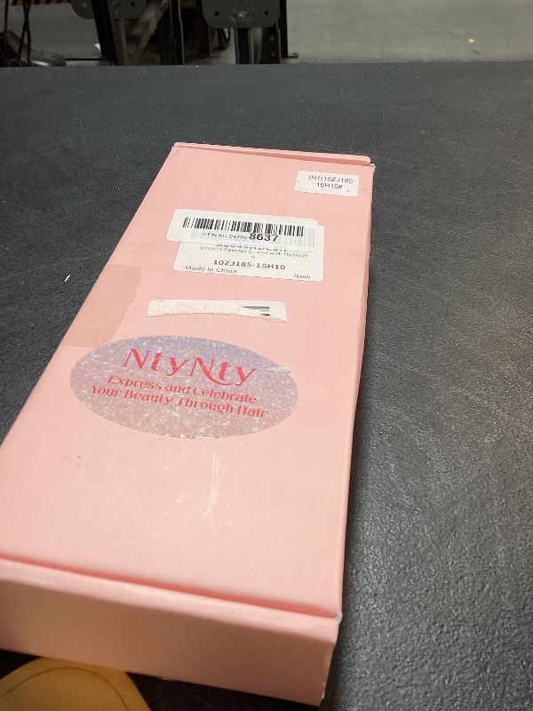 Photo 1 of NTYNTY Ponytail Extension - 10" Short Claw Clip in Ponytail Hair Extensions Messy Bun Hair Piece Natural Soft Synthetic Straight Pony Tail Hair Pieces for Women - Honey Blonde with Highlights