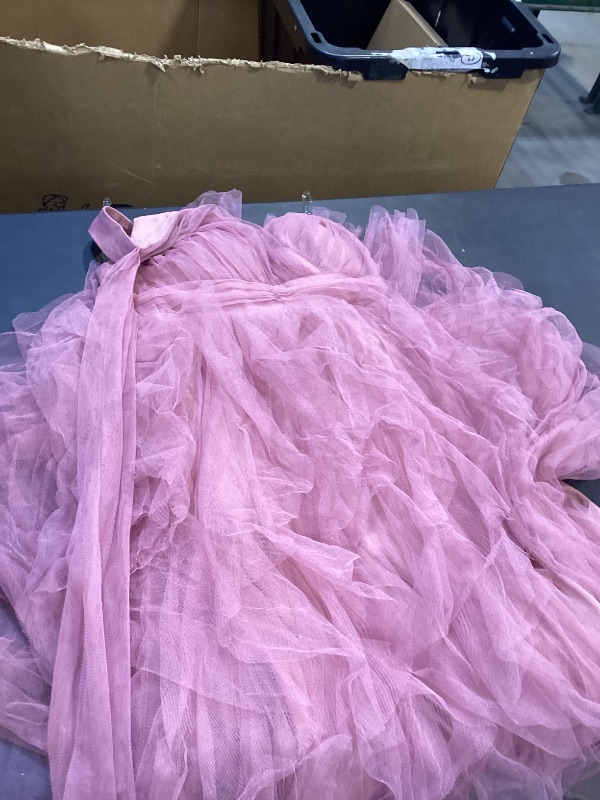 Photo 1 of Pink ruffled dress size Small