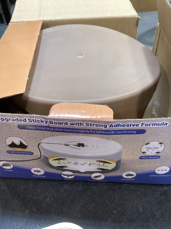 Photo 1 of 2 Pack Flea Traps for Inside Your Home, Indoor Flea Light, Bed Bug Killer with 8 Sticky Pads & 4 Light Bulb, Odorless Natural Insect Infestation Treatment Trap for Kid Pet