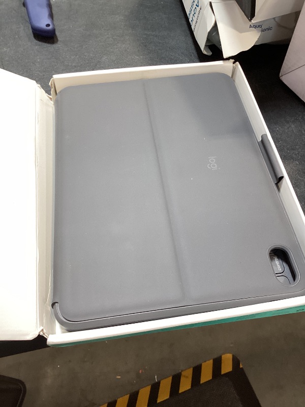 Photo 1 of Logitech Slim Folio Keyboard Case for iPad (10th gen & A16) with Integrated Bluetooth Wireless Keyboard