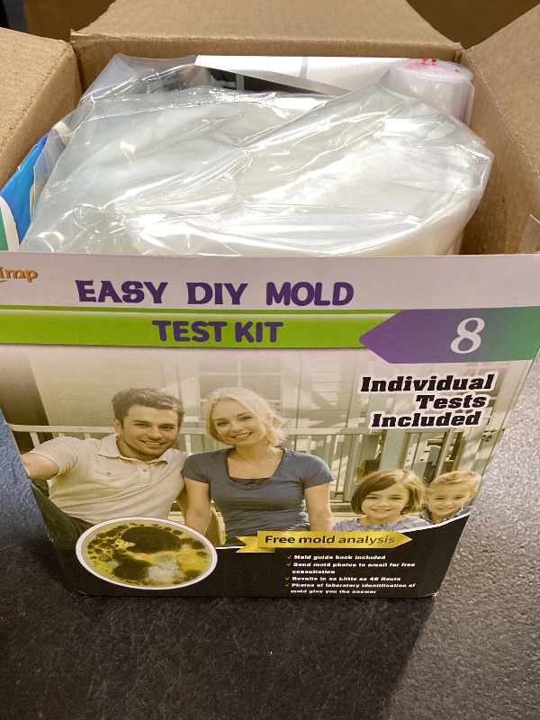 Photo 1 of Mold Test Kit for Home Within 8 Individual Tests,DIY Detector at Home,Surface Mold,HVAC,Indoor Air Quality Testing Kits,Black Mold Testing,Includes Detailed Mold Identification Guide and Free Lab