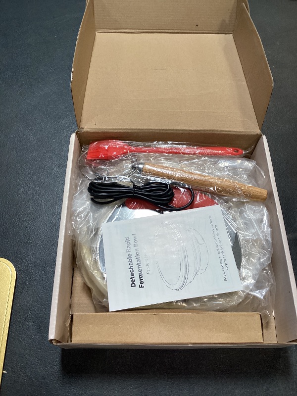 Photo 1 of Electric Sourdough Starter Kit with 6-Temp (77-122?) Control & Timer - 9" Foldable Sourdough Bread Baking Supplies & Dough Warmer - Complete Banneton Bread Proofing Basket Set for Artisan Home Bakers