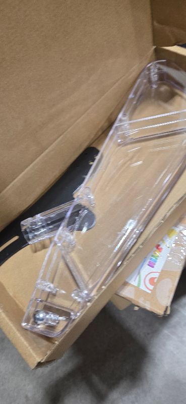 Photo 1 of QWORK Table Saw Blade Guard Cover 7–10 Inch, Clear Safety Shield with Riving Knife for Woodworking, Cutting & Workshop Use