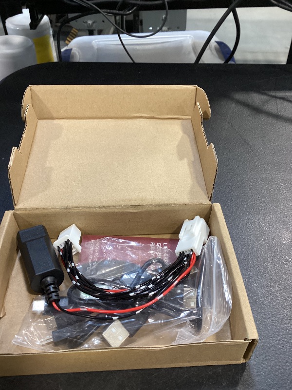 Photo 1 of 10 Pin Type B Dash Cam Power Adapter for Select Toyota Tacoma/Subaru Forester/Lexus Models - Car Rearview Mirror DashCam Power Adapter with 3 USB Cable (5V/2A Output ONLY)