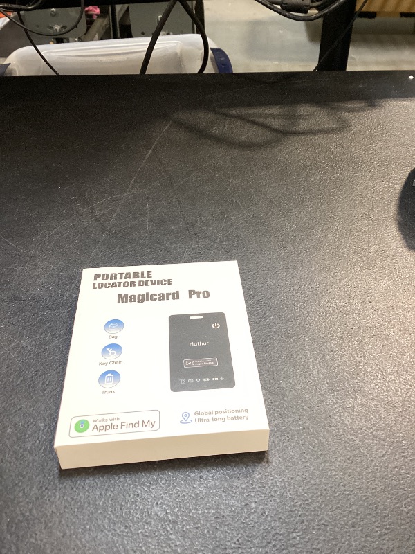 Photo 1 of [Apple MFi Certified] LBPRT Air-Tag Card Rechargeable Wallet Tracker Thin 1.6mm, Item Finder Work with Apple Find My APP (iOS Only, Android not Supported) Smart Locator for Luggage Suitcase, Purse,Bag