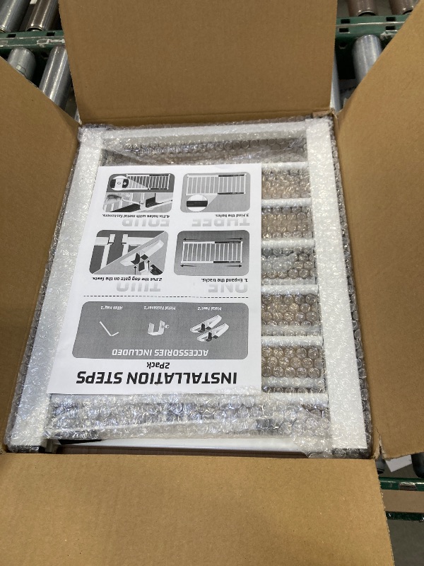 Photo 1 of White Metal Dog Gate for Small Dogs - 13.3" Short Freestanding Puppy Gate with Retractable Sliding Rail, No Installation, Indoor/Outdoor Use, Foldable & Portable Pet Barrier