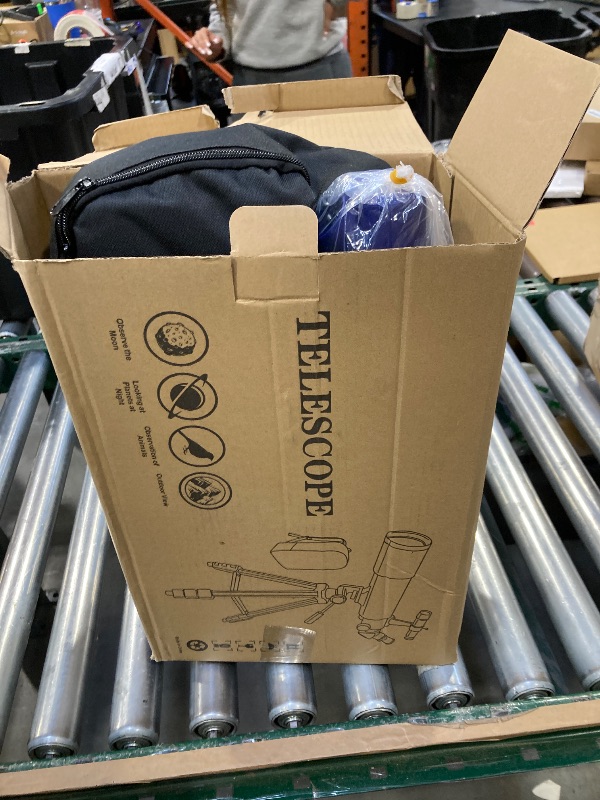 Photo 1 of Hawkko Telescope for Adults & Kids Beginners, 80mm Aperture 500mm Telescopes for Adults Astronomy, (20X-150X) Portable Refractor Telescope Kit with Decorate Stickers, Backpack, Phone Adapter-BlackBlue