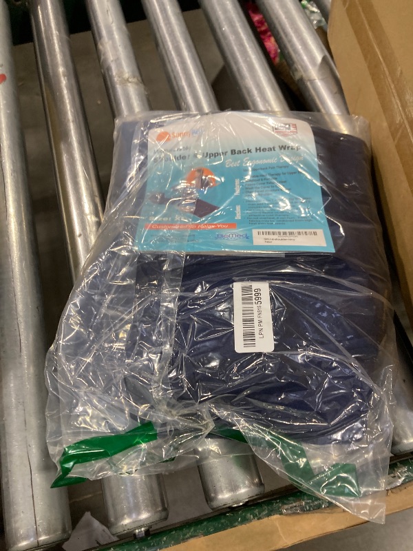 Photo 1 of SunnyBay Shoulder and Upper Back Heating Pad, Microwavable Heated Neck and Shoulder Wrap, Weighted Moist Pain Relief Pack with Washable Cover and Flax Seed Filling, Extra Large, Midnight Blue