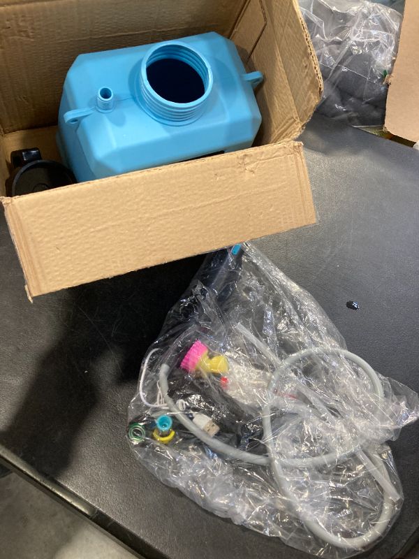 View 3 of * PARTS ONLY * Battery Powered Sprayer 1.35 Gallon, Upgraded Electric Garden Sprayer with 3 Nozzles & 4 Spray Modes, Rechargeable Handle, Retractable Wand and Adjustable Shoulder Strap for Weed Killer, Yard, BLUE