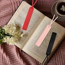 Photo 1 of 10PCs Bookmark, Leather Bookmarks with Leather Rope, Page Markers Reading Gifts for Women, Readers, Book Mark for Book Lovers by HNQCPCVU VARIOUS COLORS