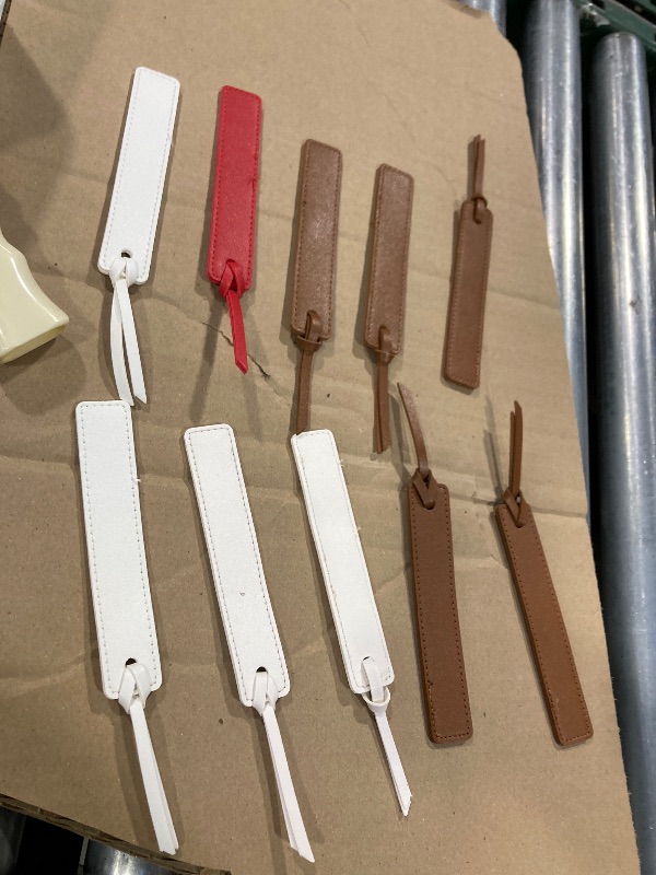 Photo 1 of 10PCs Bookmark, Leather Bookmarks with Leather Rope, Page Markers Reading Gifts for Women, Readers, Book Mark for Book Lovers by HNQCPCVU VARIOUS COLORS