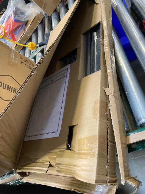 Photo 1 of PrettyHome Shower Curtain Rod Hoop Square Shape Bathroom Heavy Duty No Rust Oval Shower Rod 58.3"x24" for Clawfoot Tub,for Free Standing Tubs Black