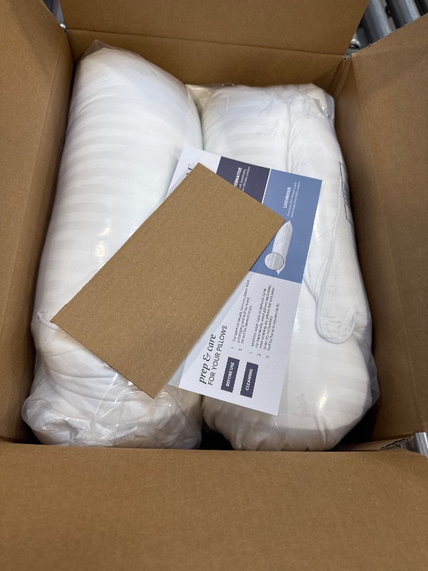 Photo 1 of Beckham Hotel Collection Bed Pillows King Size Set of 2 - Down Alternative Pillow for Back, Stomach or Side Sleepers
