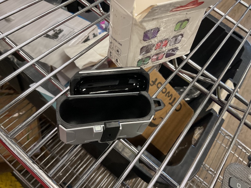 Photo 1 of DASFOND Armor Earphone Cover Case for Airpods Pro 3, Military Grade Full Body Shockproof Protection Hard Case, Support Wireless Charging with Keychain, Magnetic Lid, Front LED Visible, Silver