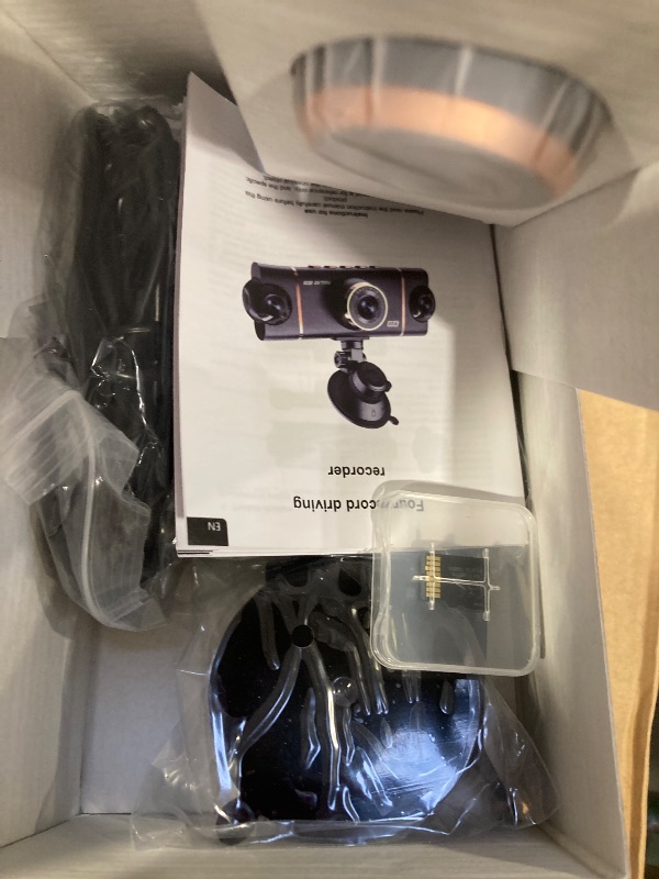 Photo 1 of 4 Channel 360° Dash Cam Front Rear Inside & Left Right,Includes 64GB SD Card