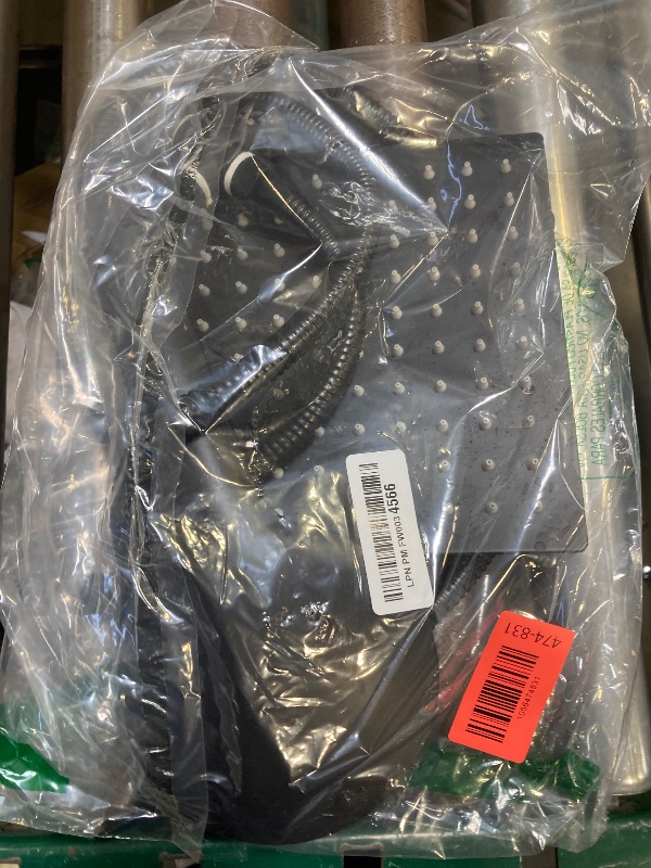 Photo 1 of Shower Head, 8 inch Multifunction High Pressure Rain Shower Head with Handheld Spray Combo with 11'' Angle Adjustable Extension Arm/Flow Regulator/Shower System Matte Black