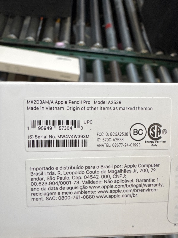 Photo 1 of Apple Pencil Pro: Latest Model - Device Compatibility Check Required - Pixel-Perfect Precision, Tilt and Pressure Sensitivity, Ideal for Note-Taking, Drawing, and Art. Charges and Pairs Magnetically