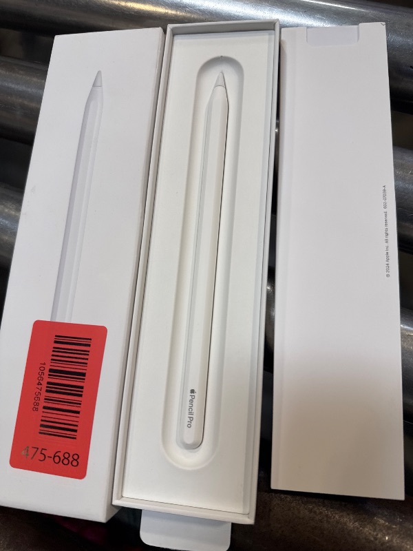 Photo 1 of Apple Pencil Pro: Latest Model - Device Compatibility Check Required - Pixel-Perfect Precision, Tilt and Pressure Sensitivity, Ideal for Note-Taking, Drawing, and Art. Charges and Pairs Magnetically