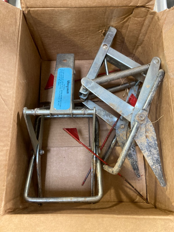 Photo 1 of 2 Pack Mole Traps That Kill Best, Vole Traps Outdoor Use Scissor for Lawns, Mole Trap Easy to Set Galvanized Steel Reusable Quick Capture Gopher