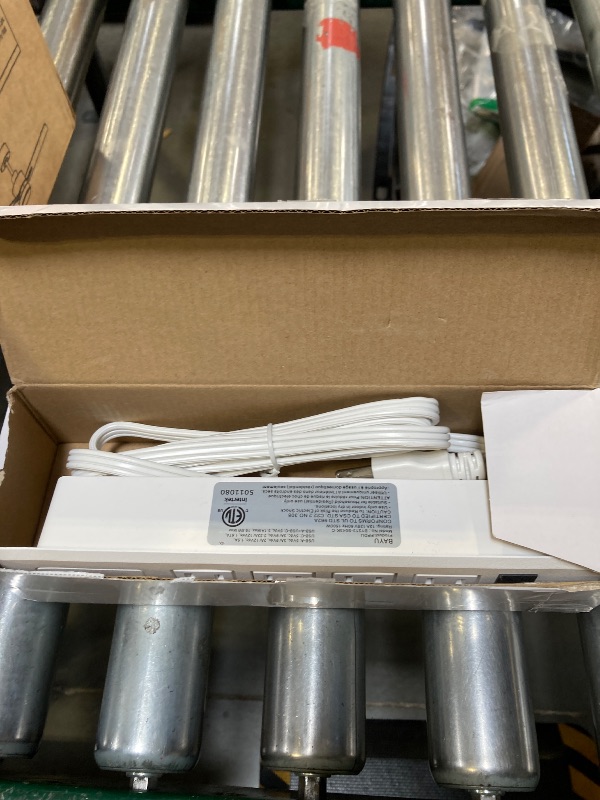 Photo 1 of Recessed Power Strip Type C 20W PD Fast Charge Desk Power Outlet 4 Outlets 2 USB and 1 USB C Built in Furniture Extension Power Plug for Dorm Office (White)