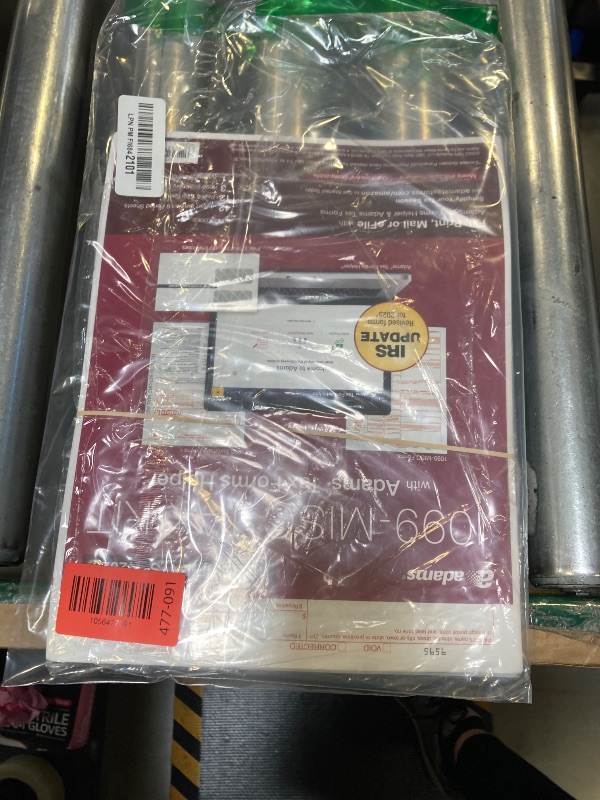 Photo 1 of Adams 1099 MISC Forms 2025, 4-Part Kit for 12 Recipients, Includes Envelopes, QuickBooks Compatible, eFile Access and Printing Through Adams Tax Forms Helper Software (1017227)