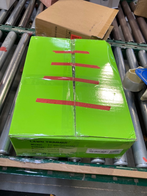 Photo 1 of 20V 12" Cordless String Trimmer With 2 X 4.0ah Battery and Charger, Electric Grass Trimmer Battery Powered Eater String, Edger Lawn Tool Grass Cutter With 8pcs Line, Lawn Mover For Yard, Garden, Green