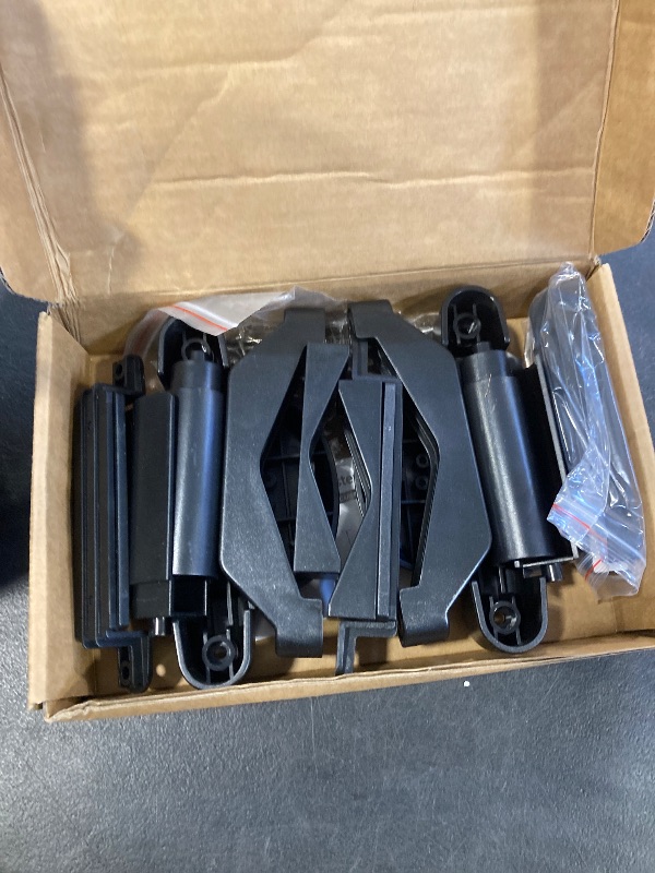 Photo 1 of 2PCS Baby Gate Banister Adapter Applied to Mesh & Iron Gates, No-Drilling Protect Banister Adapter Kit for Baby Gate Fit Square&Round Railings, Black