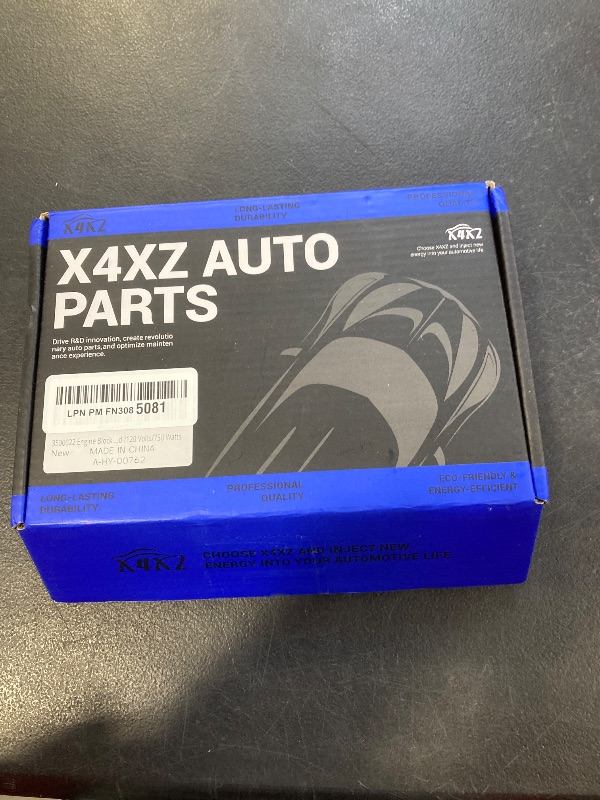 Photo 1 of 3500022 Engine Block Immersion Heater with Cover Cap for Cummins ISB, QSB/Paccar PX-6, PX-7 5.9L 6.7L - 3/4" NPT Thread /120 Volts/750 Watts