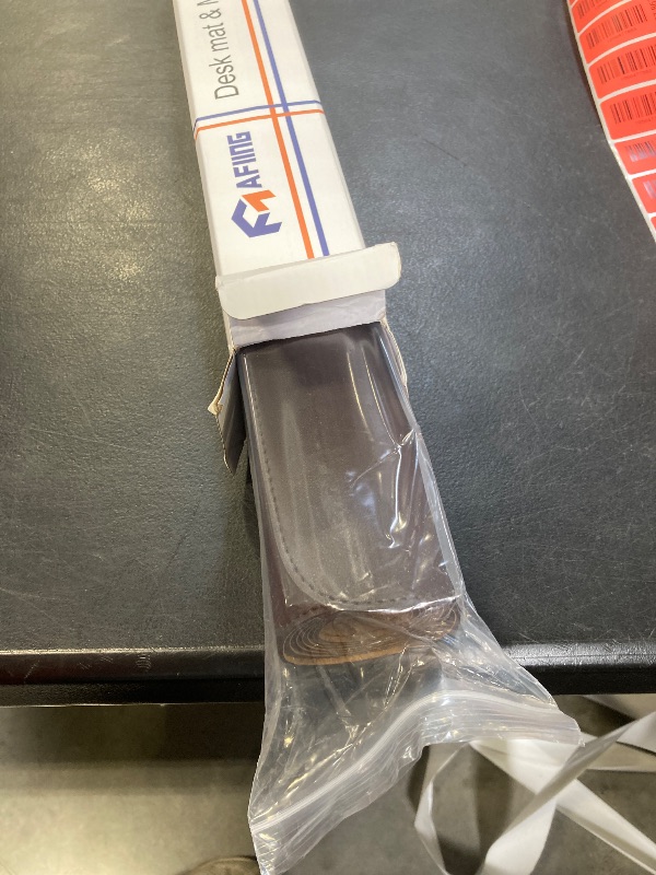 Photo 1 of Leather Desk pad Protector, Large Desk mat with Natural Cork & PU Leather,Mouse pad,Non-Slip Office Desk Mat,Waterproof Desk Writing Pad for Office and Home (47in*17in,Coffee)