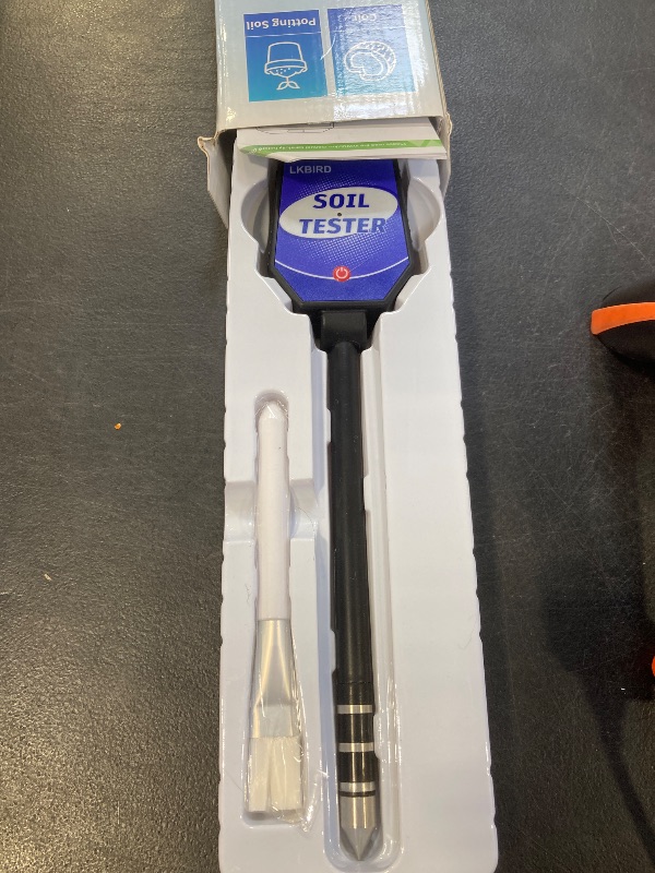 Photo 1 of 8-in-1 Soil Moisture Tester with APP Monitoring, Soil Moisture pH Meter, Light, Salinity, Fertility, EC, Temperature, Humidity Soil Test Kit for Garden, Farming, Lawns, Indoor & Outdoor Plants.