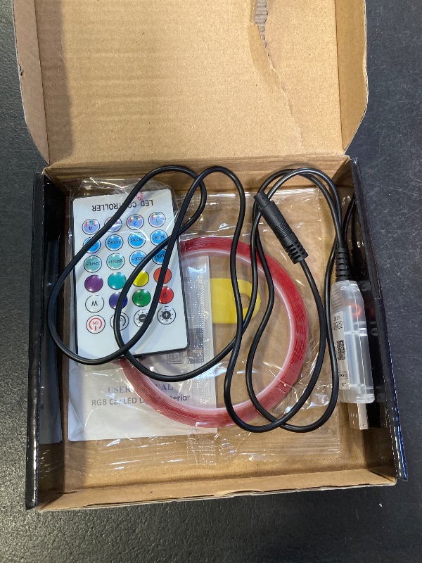 Photo 1 of * SEE NOTES * Acrylic LED Lights for Car, 43.3in RGB Strip Light Car LED Lights Interior with USB Port, App Control, Music Sync, 146 LEDs Interior Ca r Lights for Women Men Gifts