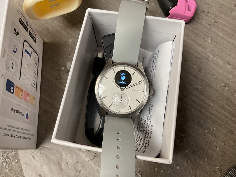 Photo 1 of WITHINGS ScanWatch 2 - Hybrid Smart Watch, Heart Rate Monitoring, Fitness Tracker, Cycle Tracker, Sleep Monitoring, GPS Tracker, 30-Day Battery Life, Android & Apple Compatible, HSA/FSA