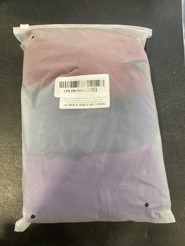 Photo 1 of Allbase Incontinence Underwear for Women High Absorbency Period Panties Ladies Leakproof Protective Menstrual Postpartum Bladder Control Washable Cotton Briefs Multipack Plus Size- 4XL