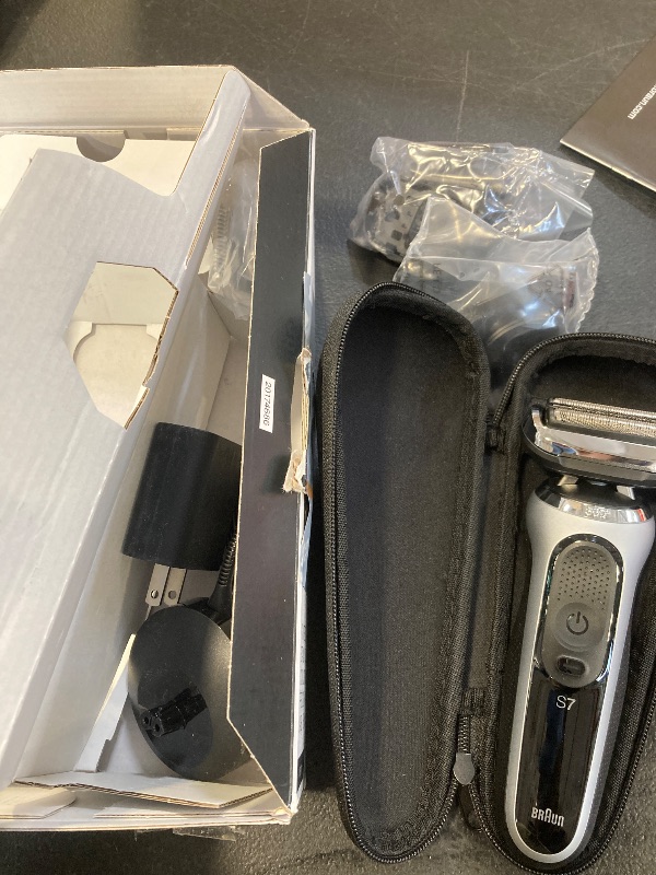 Photo 1 of Braun Series 7 7032cs Flex Electric Razor for Men, Wet & Dry, Electric Razor, Rechargeable, Cordless Foil Shaver with Beard Trimmer and Charging Stand, Silver