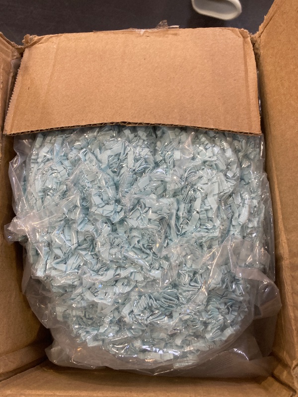 Photo 1 of 1 LB Fresh Blue Crinkle Cut Paper Shred Filler Great for Gift Wrapping, Fresh Blue Basket Fillers, Birthday, Gift Wrapping, Anniversary, Halloween Thanksgiving Christmas Party Decor Filling Supplies
