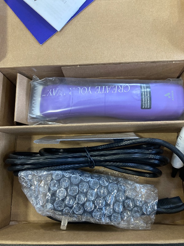 Photo 1 of Andis Emerge Lithium-ion Cordless Detachable Blade Dog Clipper, for All Coats & Breeds, Purple, 560489