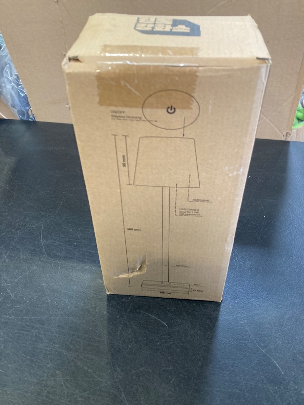 Photo 1 of 2-Pack Rechargeable Cordless Table Lamps, Battery-Operated Wireless Minimalist Table Lamp, 3 Colors Stepless Dimming LED Adjustable Height Table Lamp for Dining/Bedside/Camping (2, Double-rod black)