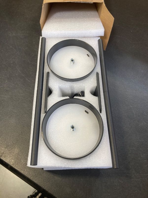 Photo 1 of 2-Pack Rechargeable Cordless Table Lamps, Battery-Operated Wireless Minimalist Table Lamp, 3 Colors Stepless Dimming LED Adjustable Height Table Lamp for Dining/Bedside/Camping (2, Double-rod black)