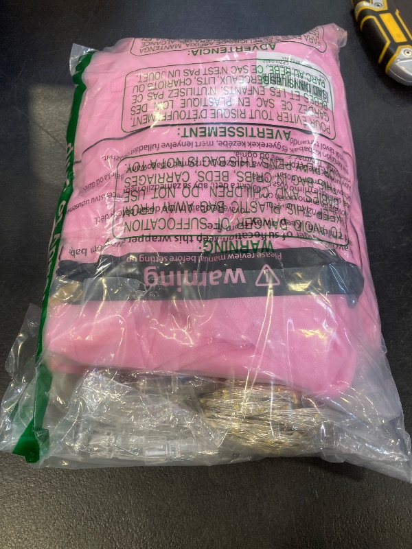 Photo 1 of 10ft x 10ft Pink Tulle Photo Backdrop Curtain with Lights String for Parties Wedding Sheer Baby Pink Curtain Backdrop for Birthday Party Baby Shower Photo Booth Photography Background Decorations