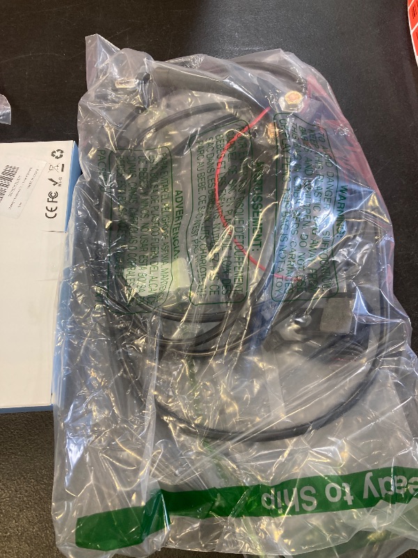 Photo 1 of 12V 250A Battery Disconnect Switch Kill Switch, Prevent Battery Drain for Car Truck RV, with Illuminated Round Rocker Switch, 9.84 FT Cable, in-Car Manual Cut-Off