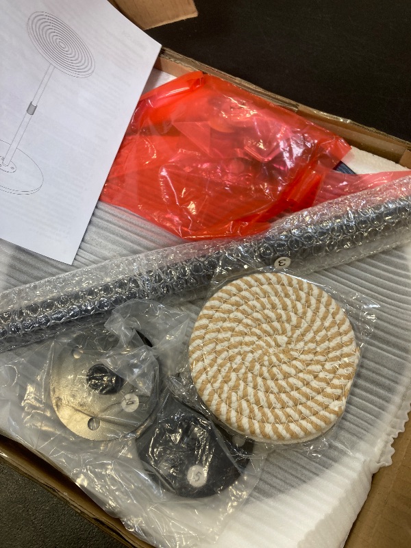 Photo 1 of Asgolion Round Side Table, Adjustable-Height Drink Table for Small Spaces, Pedestal Martini Table, Cocktail Tables Weighted Base for Living Room, Bedroom, Bathroom, Office, Black