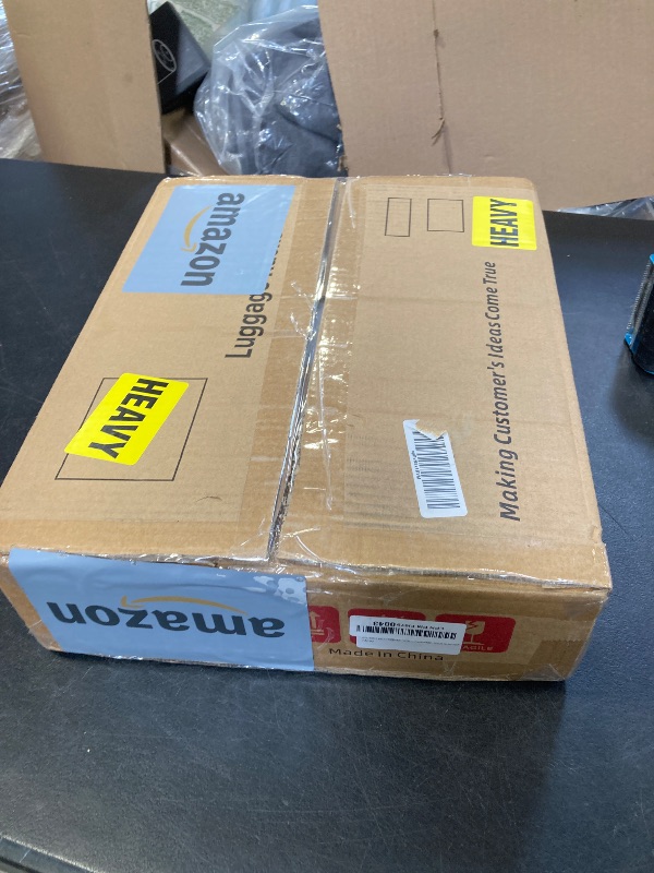 Photo 1 of AMHANCIBLE Luggage Rack, Set of 2, Foldable Suitcase Stands for Guest Room, Metal Luggage Holder with Storage Shelf for Bedroom, Hotel, Easy Assemble, Black HLR02BK